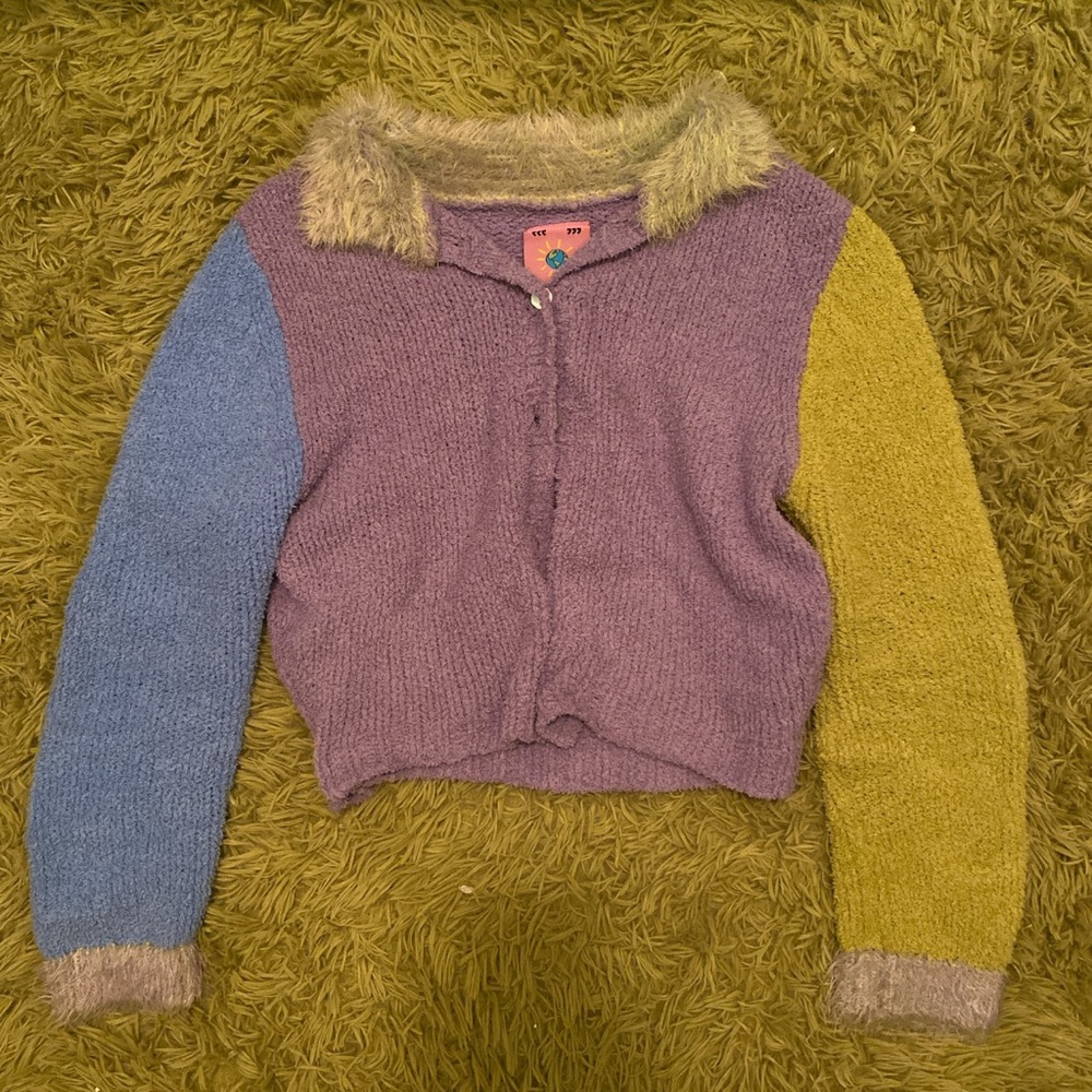 UNIF Multicolor Fuzzy Sweater
